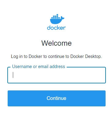 login docker